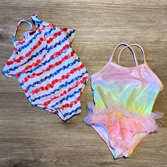 NWOT BODY GLOVE AND WONDER NATION little girl's bathing suit bundle - Picture 1 of 2